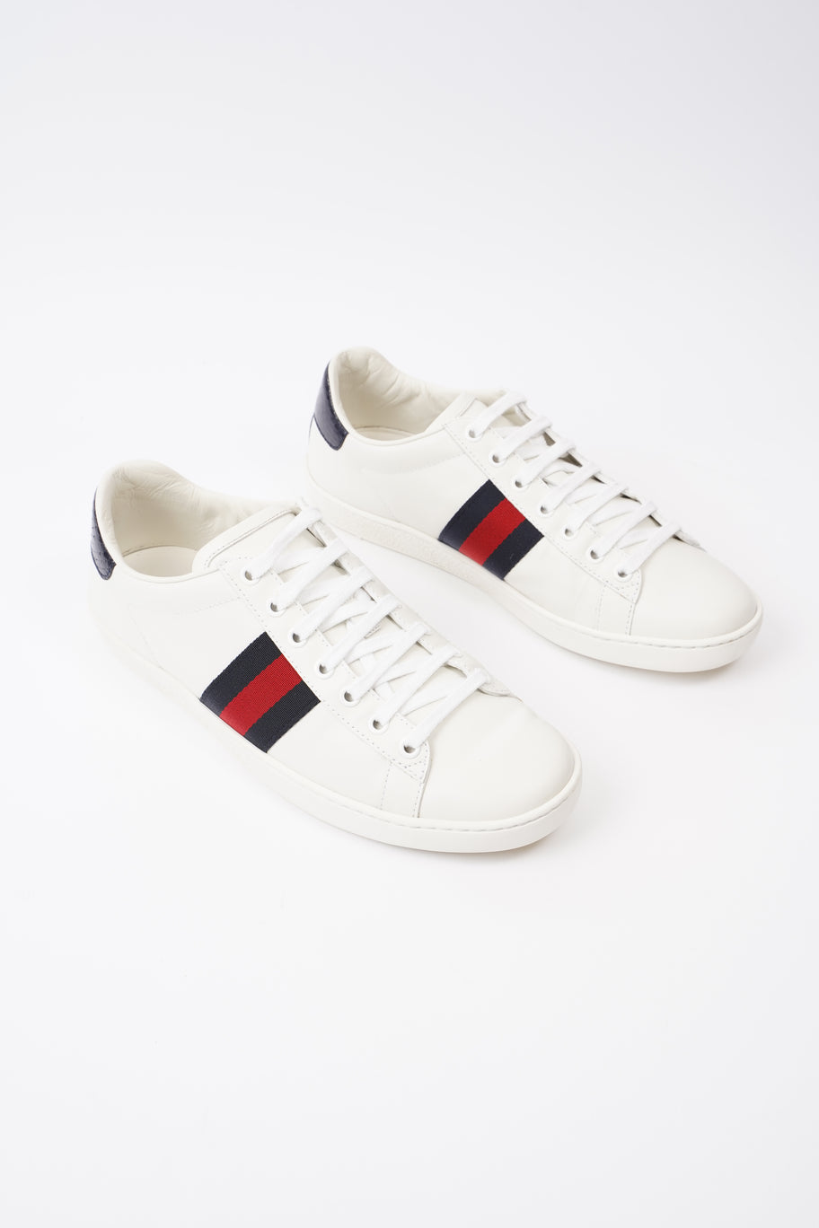 Gucci Ace Sneakers White  / Navy / Red Leather EU 39 UK 6 Image 2