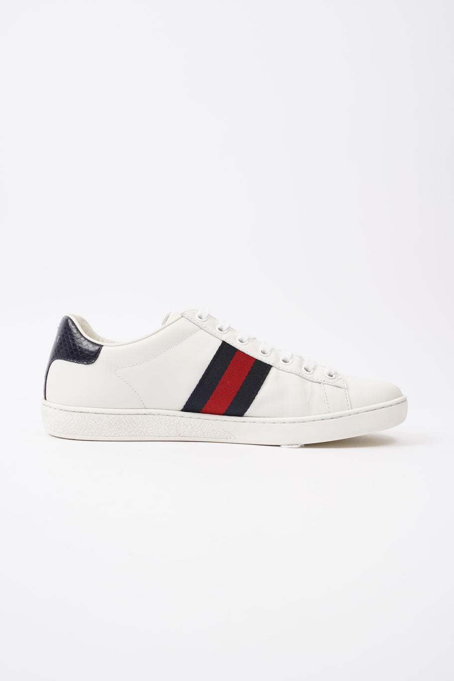 Gucci Ace Sneakers White  / Navy / Red Leather EU 39 UK 6 Image 4