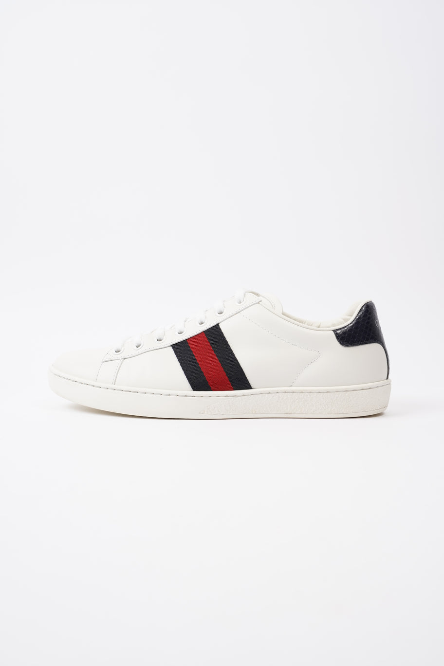 Gucci Ace Sneakers White  / Navy / Red Leather EU 39 UK 6 Image 5