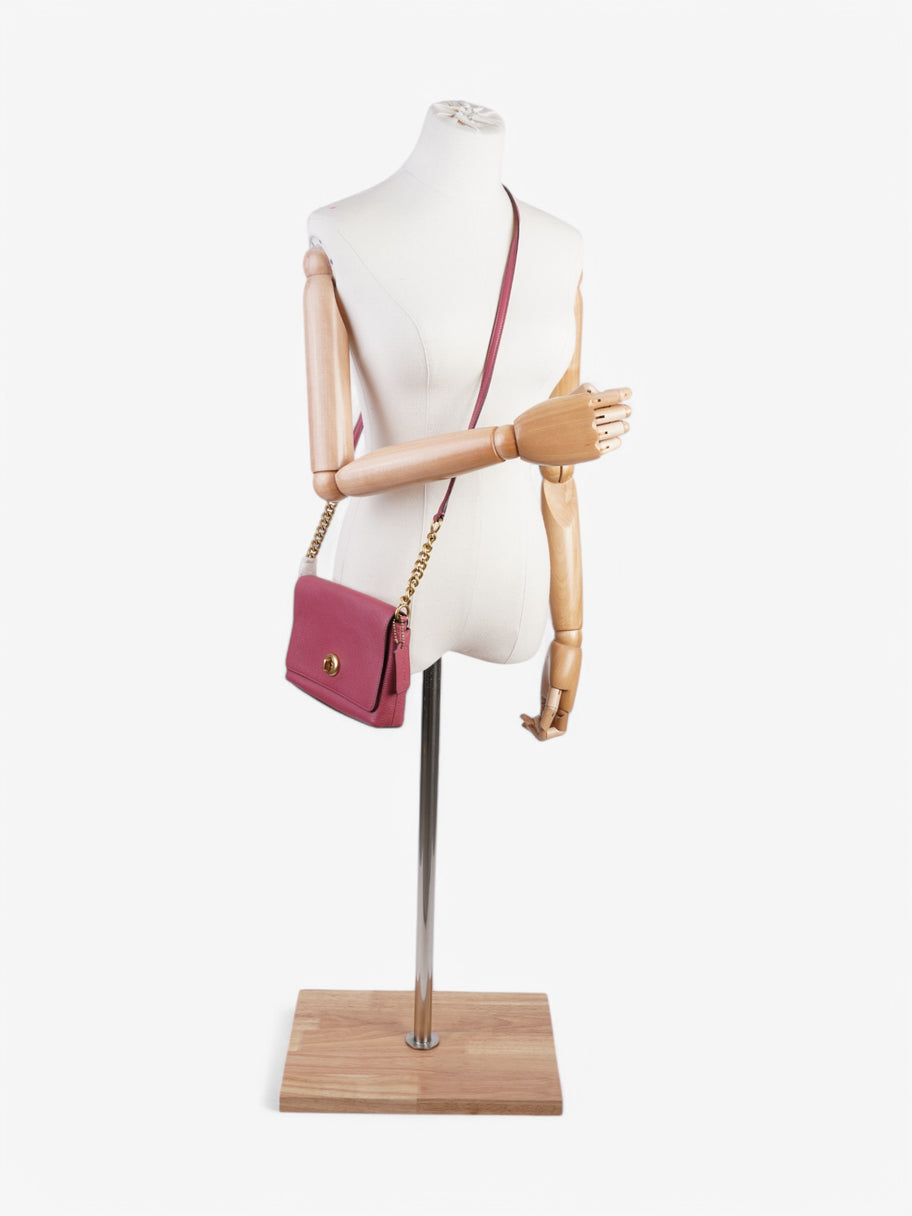 Coach Crossbody Bag Raspberry Leather Image 2