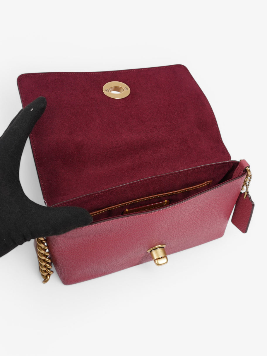 Coach Crossbody Bag Raspberry Leather Image 6
