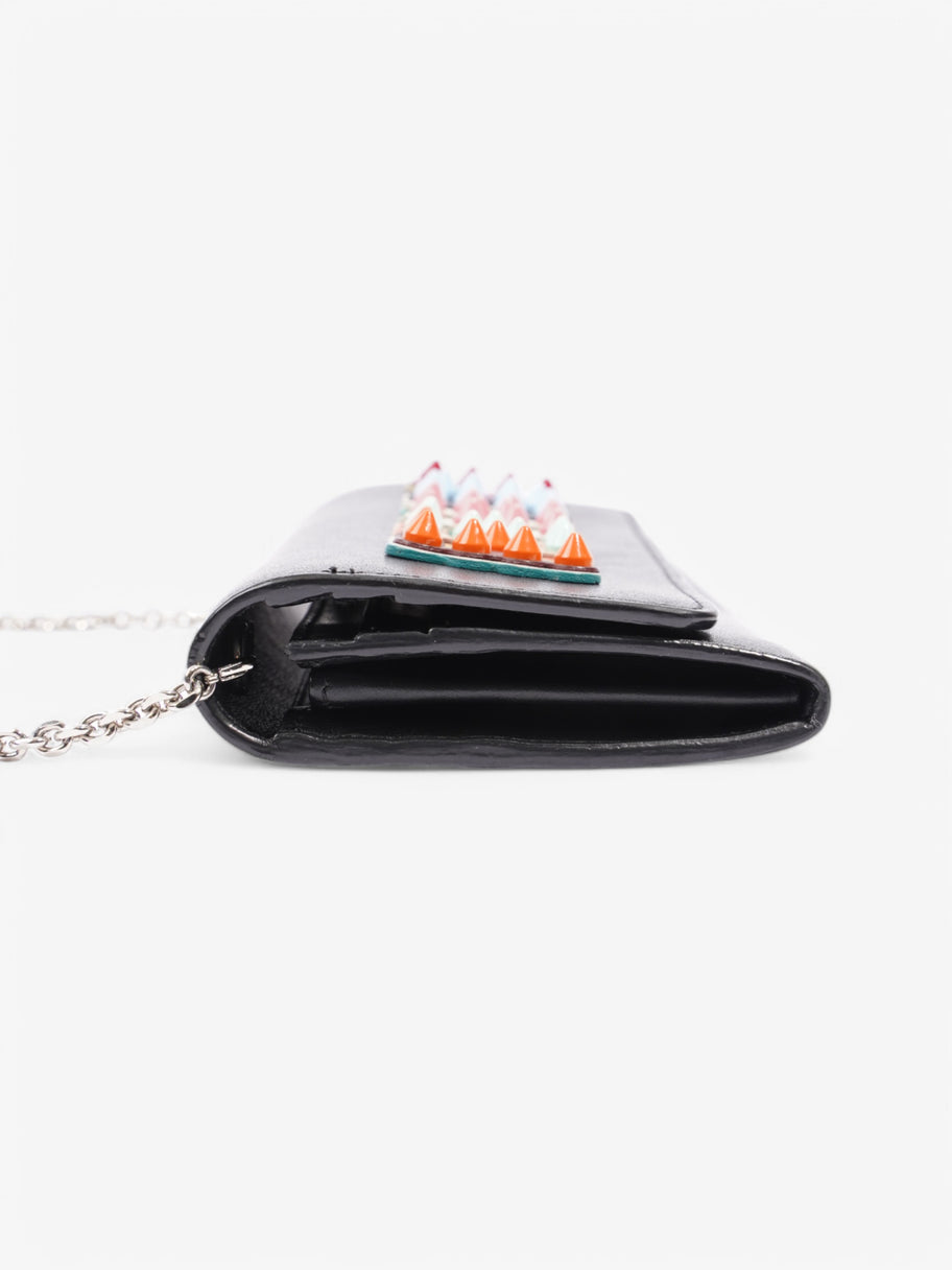 Fendi Wallet On Chain Black / Multicolour Leather Image 5