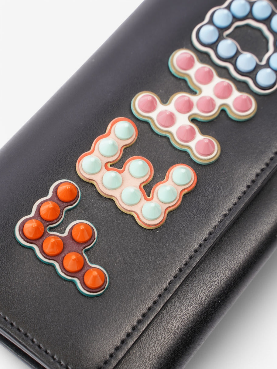 Fendi Wallet On Chain Black / Multicolour Leather Image 6