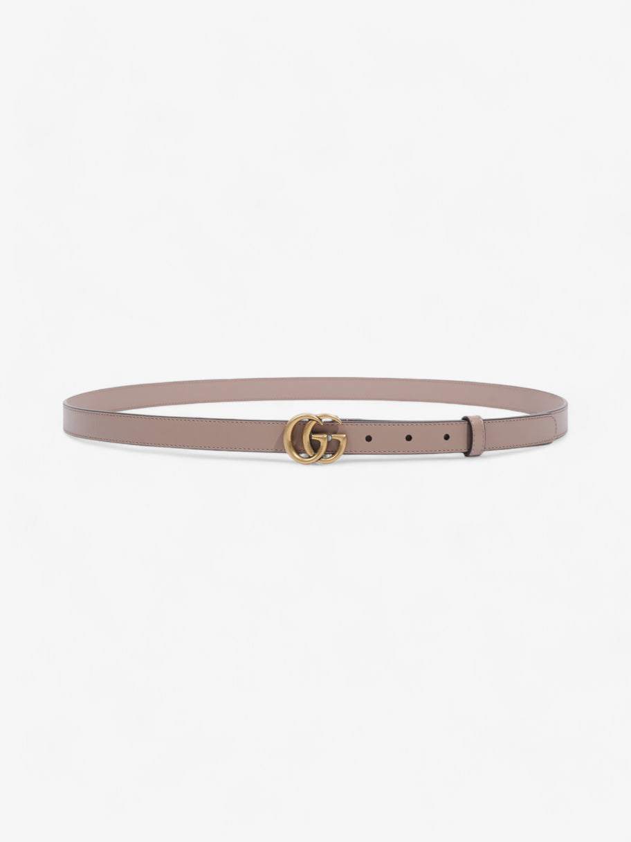 Gucci GG Marmont Thin Belt Dusty Rose / Gold Leather 105cm / 42
