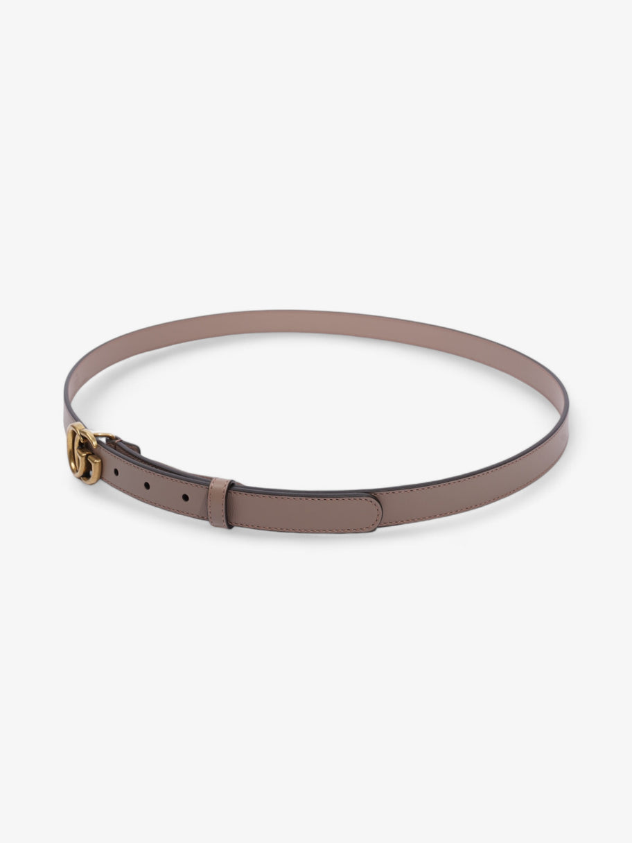 Gucci GG Marmont Thin Belt Dusty Rose / Gold Leather 105cm / 42
