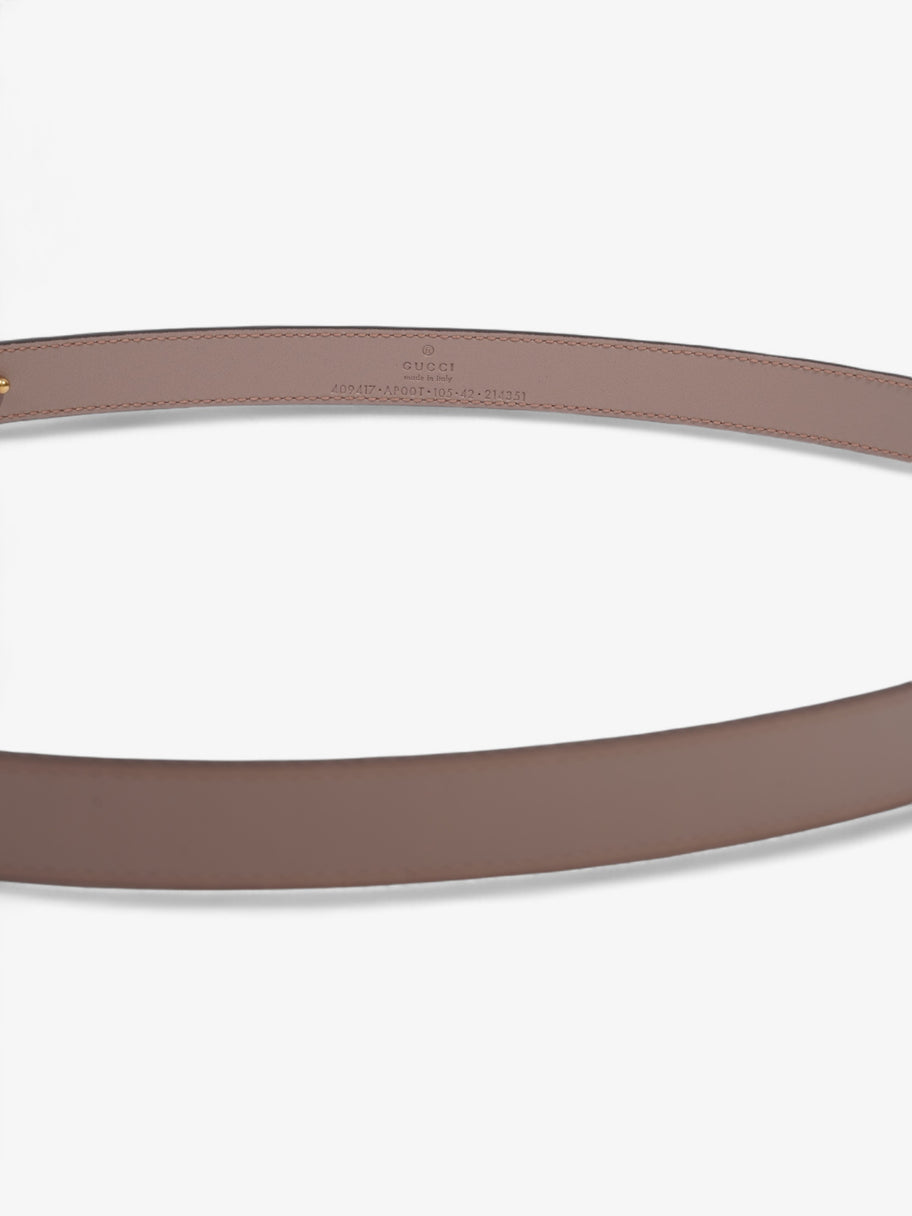 Gucci GG Marmont Thin Belt Dusty Rose / Gold Leather 105cm / 42