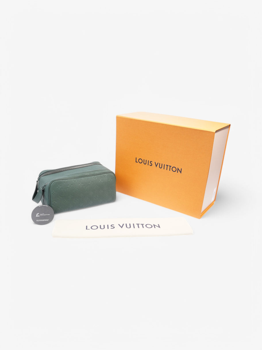 Louis Vuitton Dopp Kit Monogram Empreinte / Forest Green Empreinte Leather Image 9