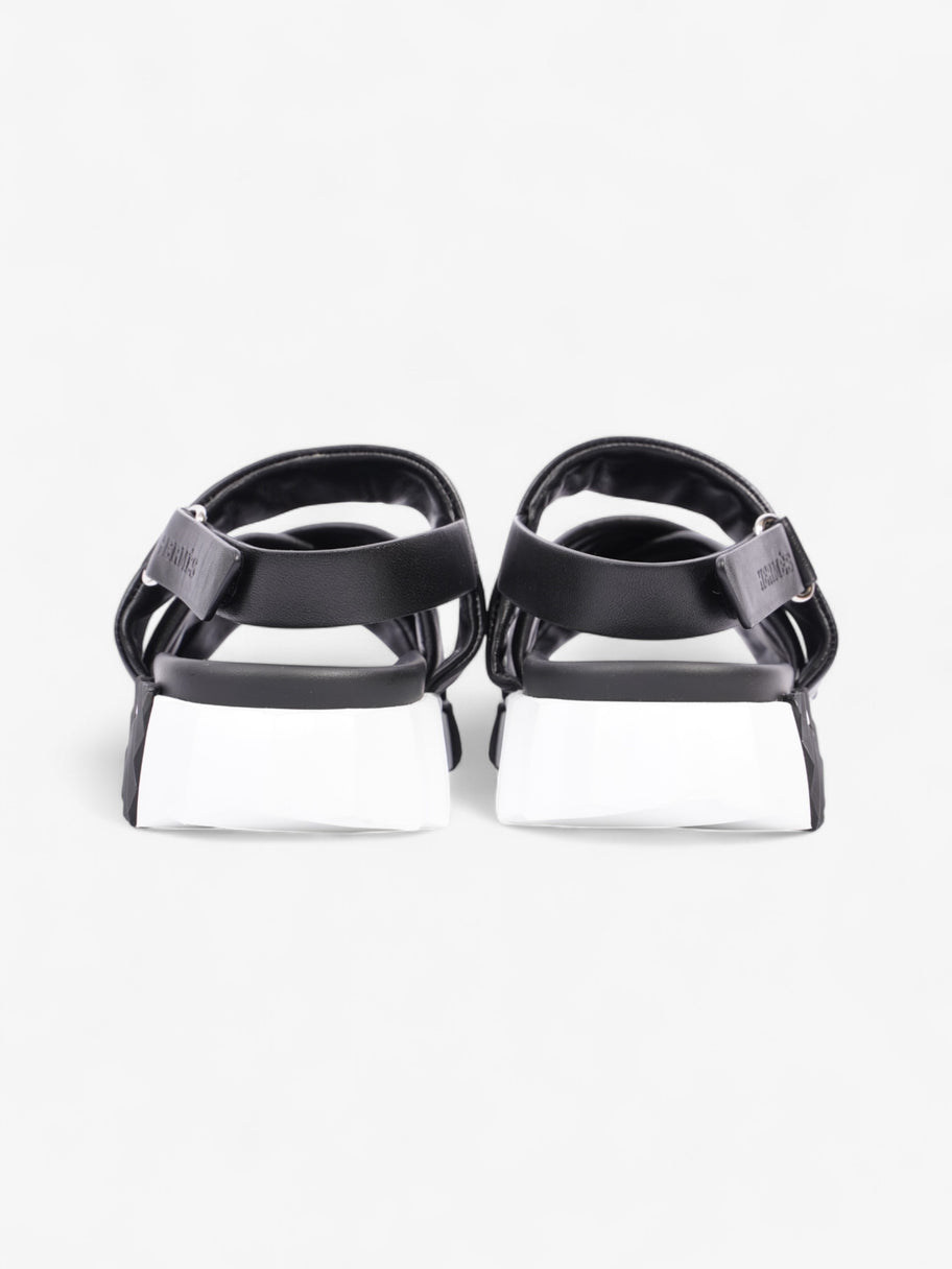 Hermes Electric Sandal Black / White Leather EU 37 UK 4 Image 6