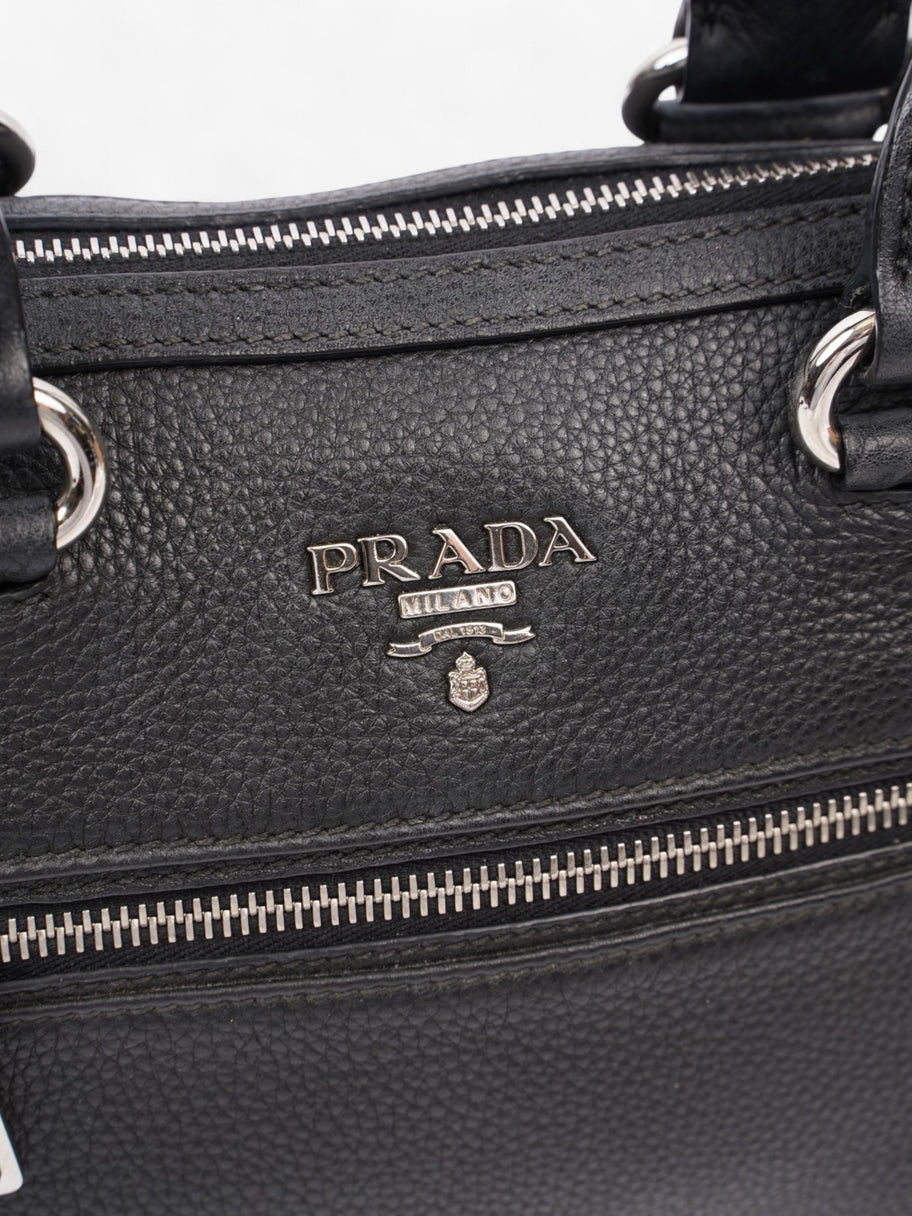 Prada Tote Black Leather Image 7