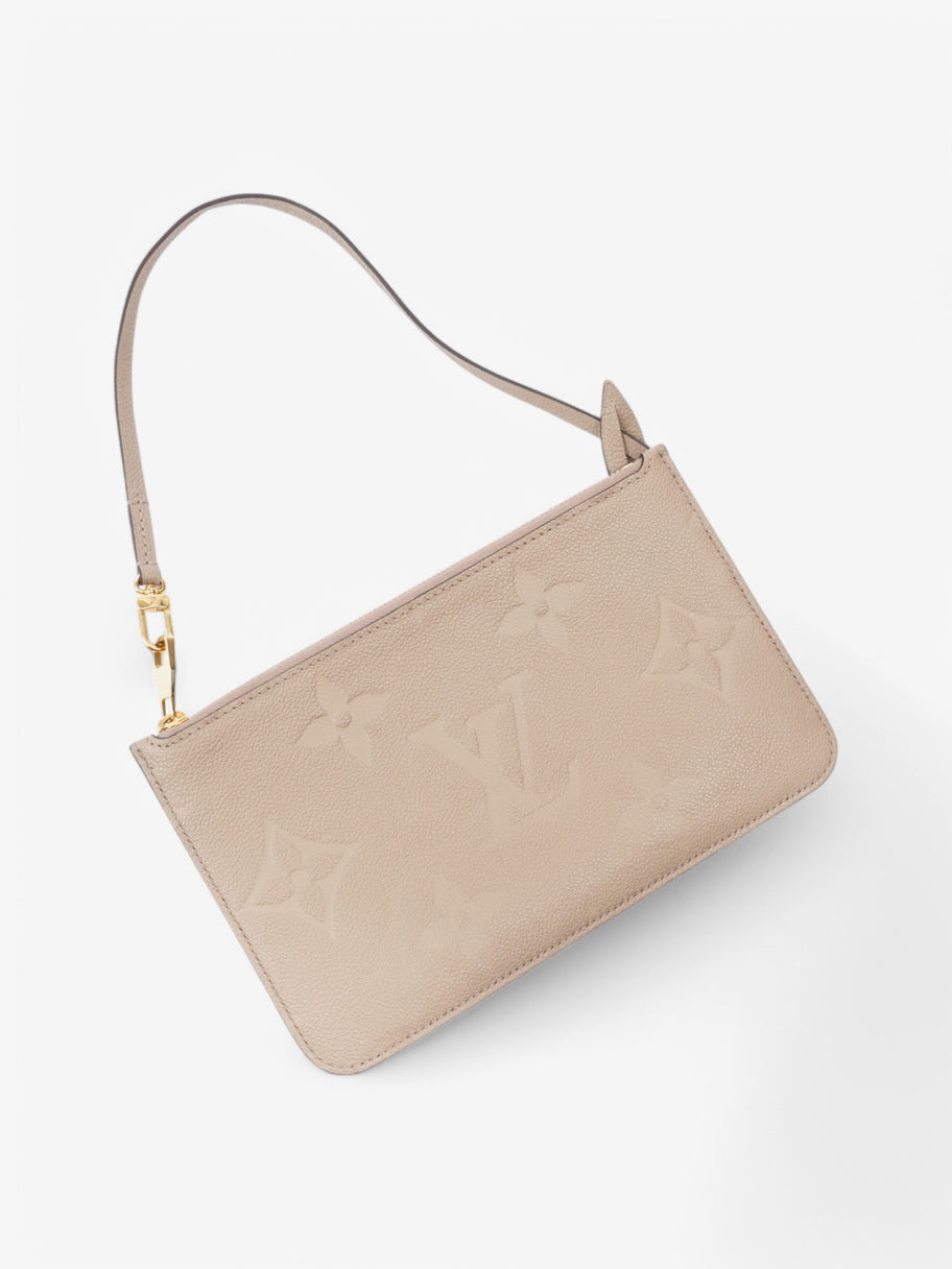 Louis Vuitton Neverful Pochette Taupe / Monogram Empriente Empreinte Leather Image 3