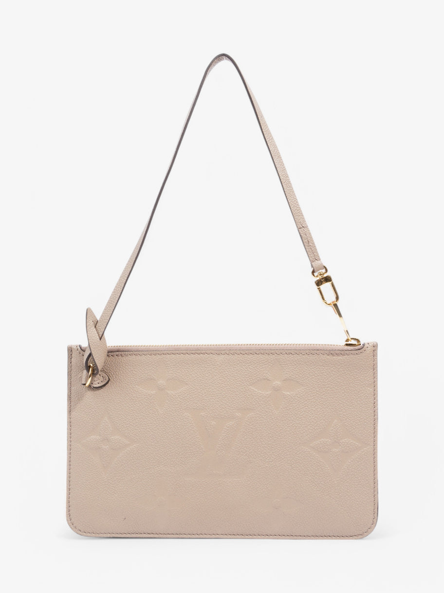 Louis Vuitton Neverful Pochette Taupe / Monogram Empriente Empreinte Leather Image 4