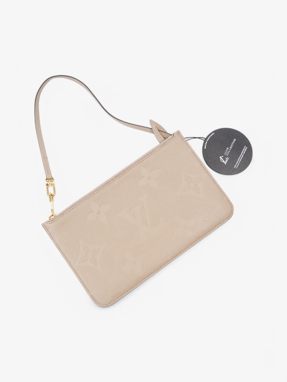 Louis Vuitton Neverful Pochette Taupe / Monogram Empriente Empreinte Leather Image 6