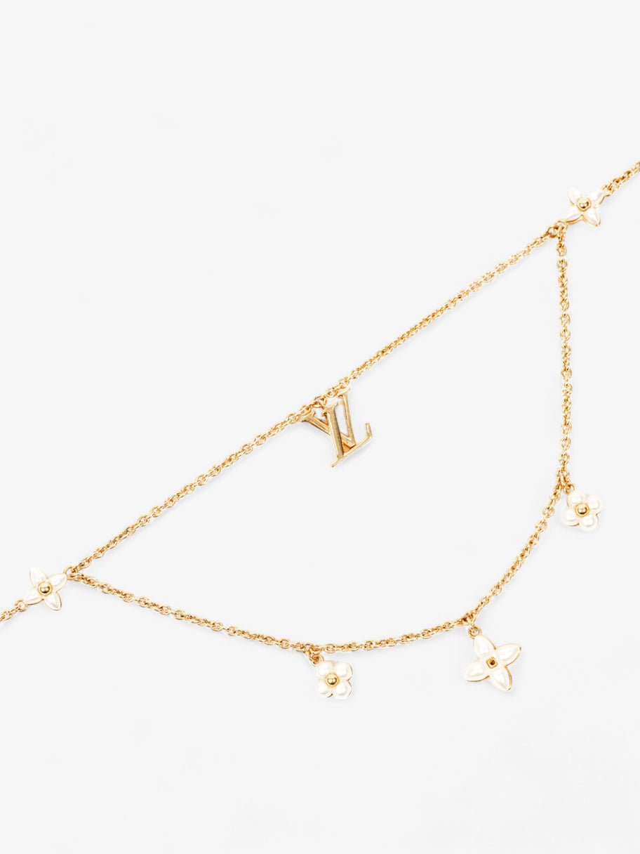 Louis Vuitton LV Floragram Necklace Gold / White Base Metal Image 5