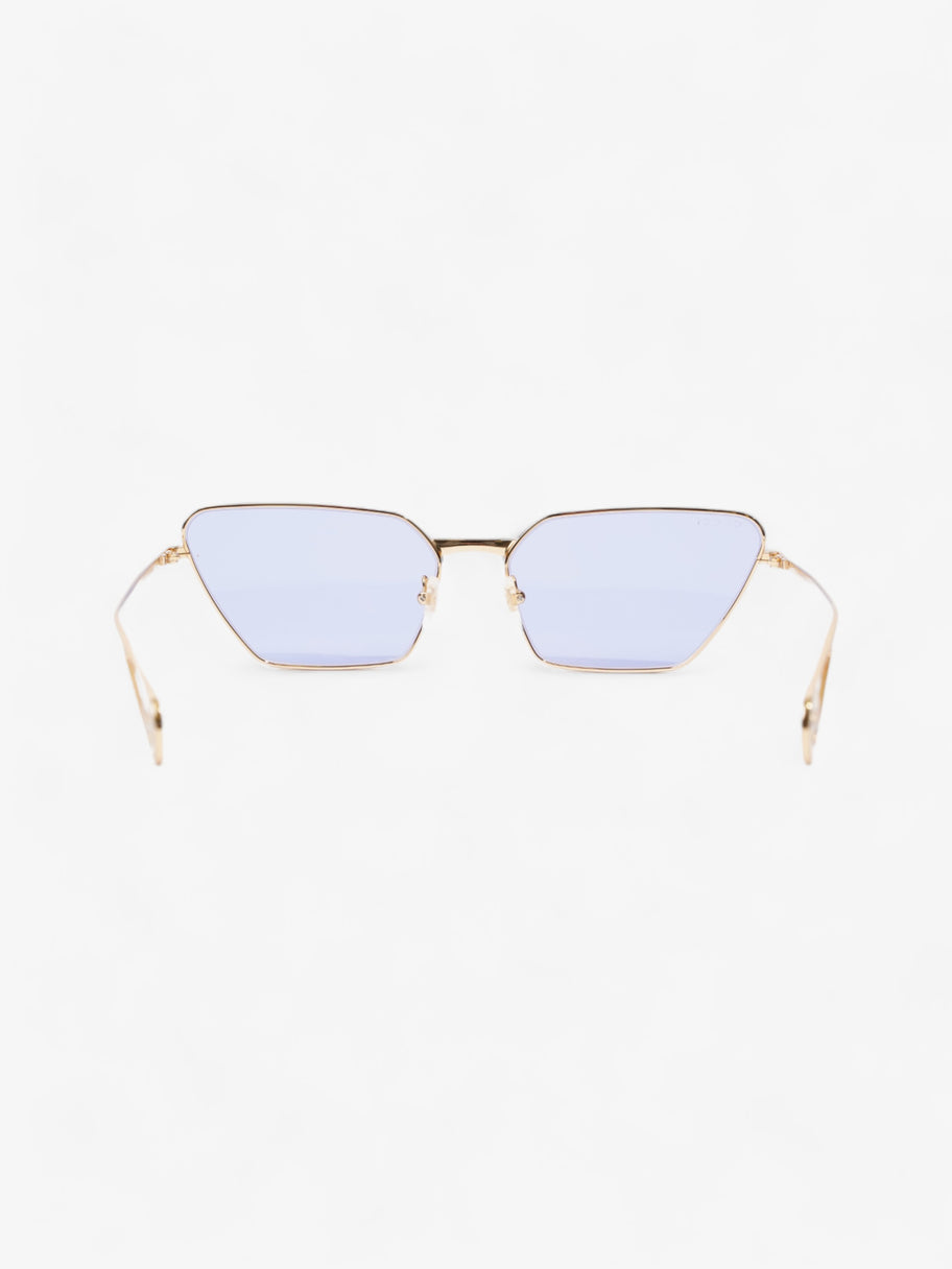Gucci Cat-Eye Frame Blue / Gold Acetate 140mm Image 4