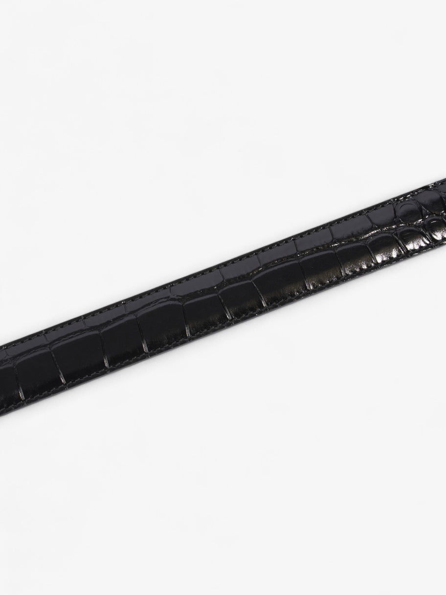 Balenciaga BB Belt Black Crocodile Leather Image 3