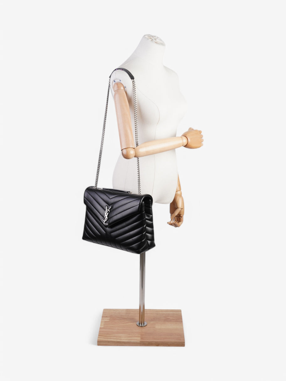 Saint Laurent Lou Lou Black Lambskin Leather Large Image 2
