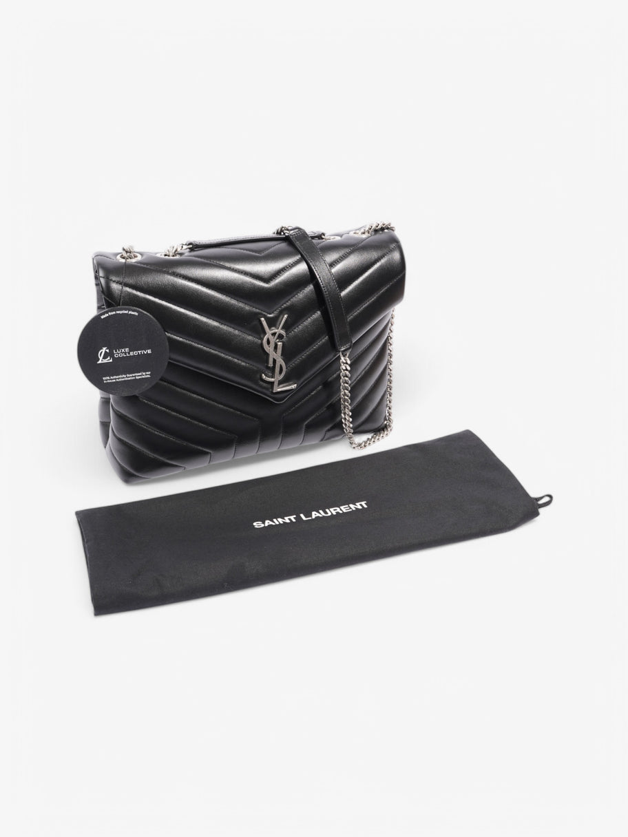 Saint Laurent Lou Lou Black Lambskin Leather Large Image 9