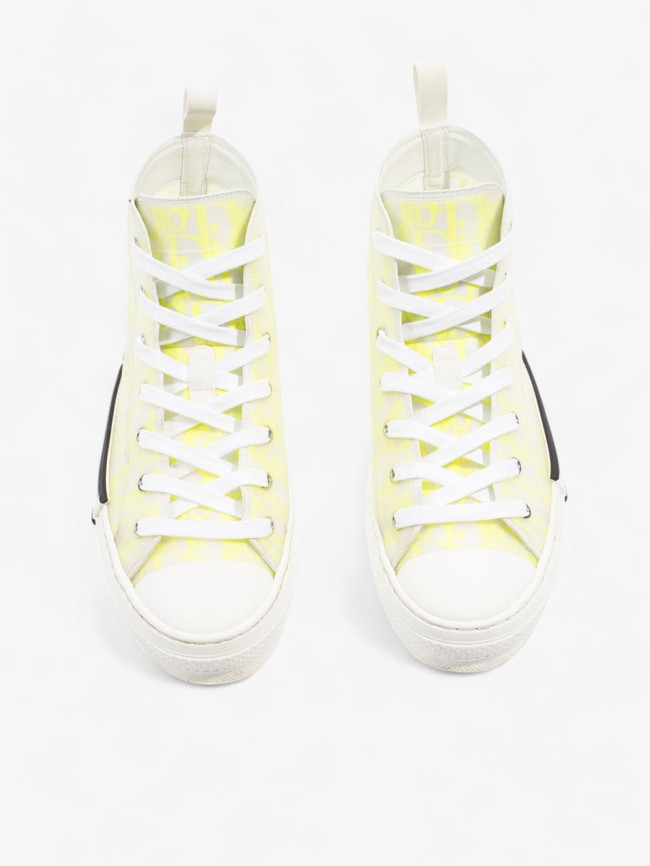 Christian Dior B23 High Top Neon Yellow / White Canvas EU 41 UK 7 Image 8