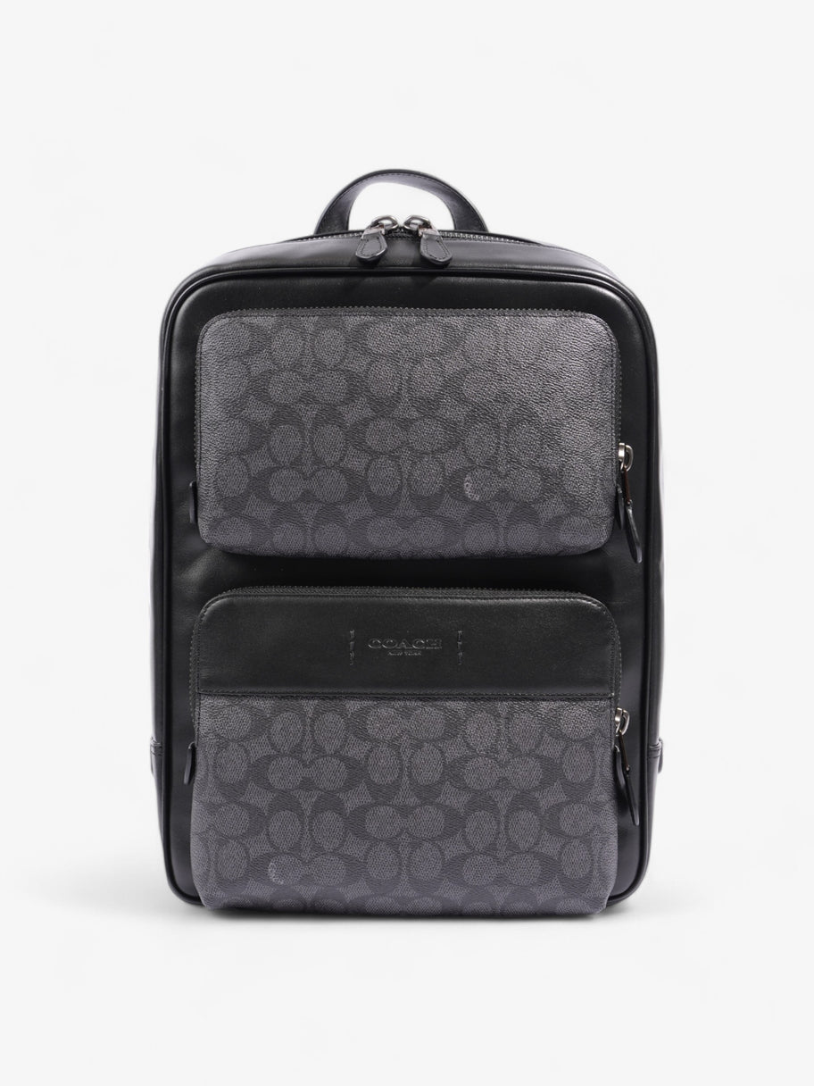 Coach Gotham Backpack Black Coated Canvas Image 1