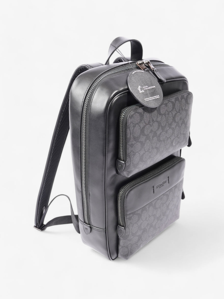 Coach Gotham Backpack Black Coated Canvas Image 10