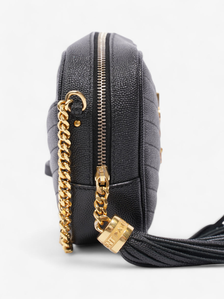 Saint Laurent Lou Camera Bag Black Grained Leather Mini Image 5