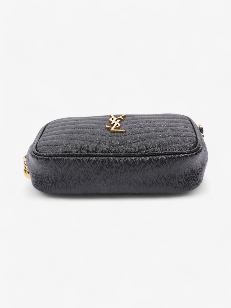 Saint Laurent Lou Camera Bag Black Grained Leather Mini Image 6