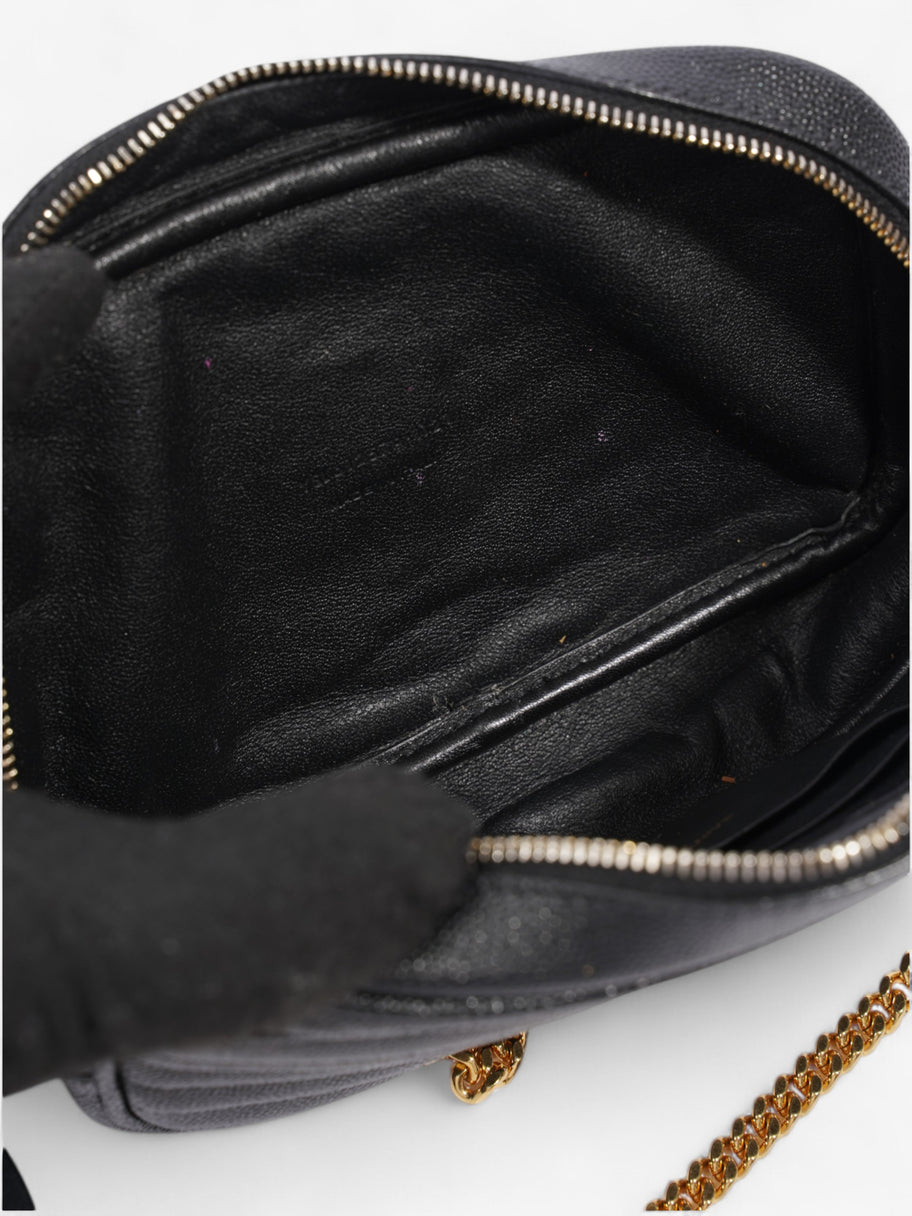 Saint Laurent Lou Camera Bag Black Grained Leather Mini Image 8