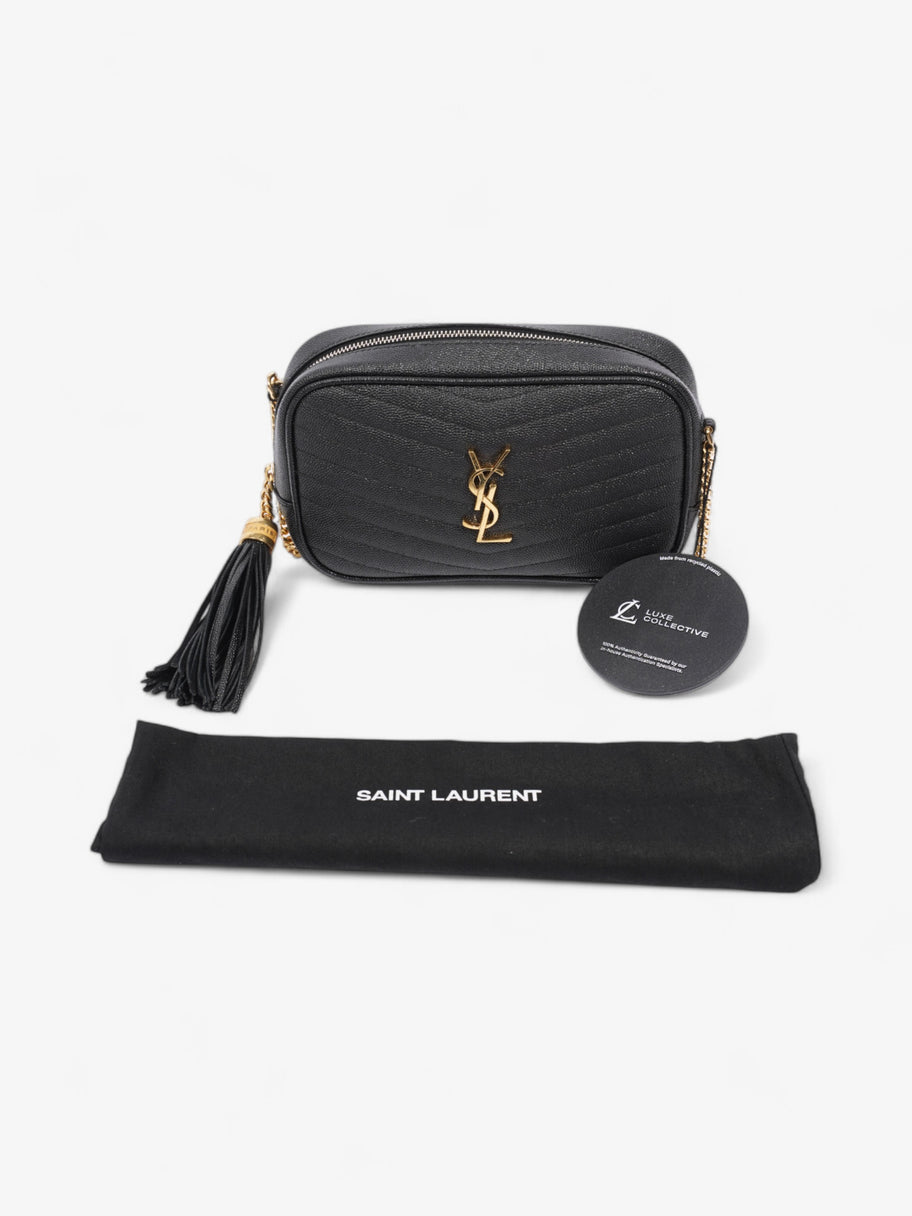 Saint Laurent Lou Camera Bag Black Grained Leather Mini Image 9