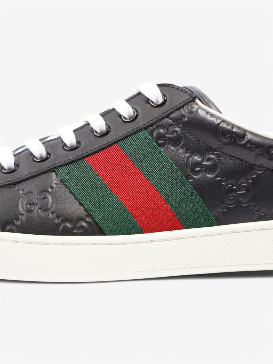 Gucci Ace GG Supreme Sneakers Black / Green / Red Embossed Leather EU 42.5 UK 8.5 Image 9