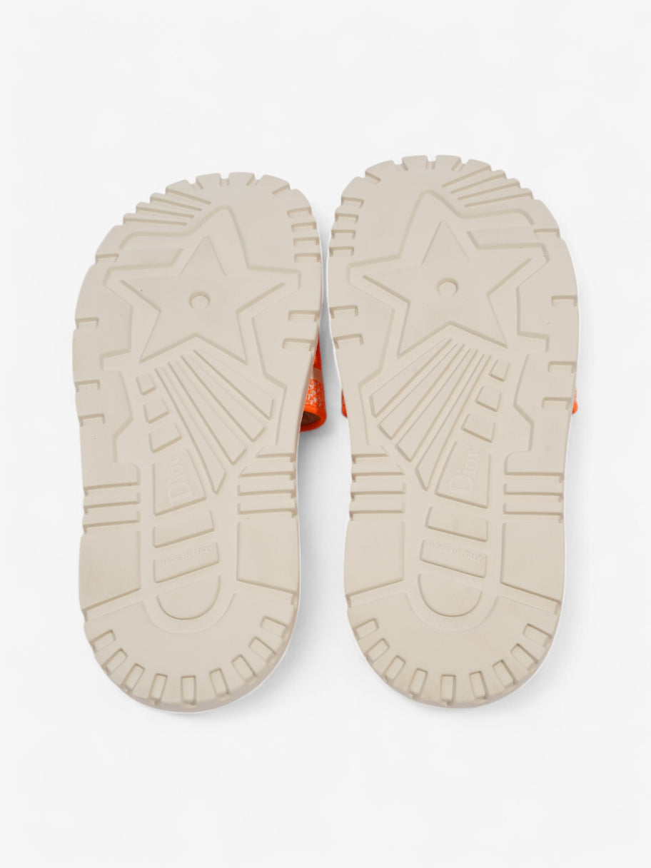 Christian Dior Dway Slides Orange / White Canvas EU 38.5 UK 5.5 Image 8