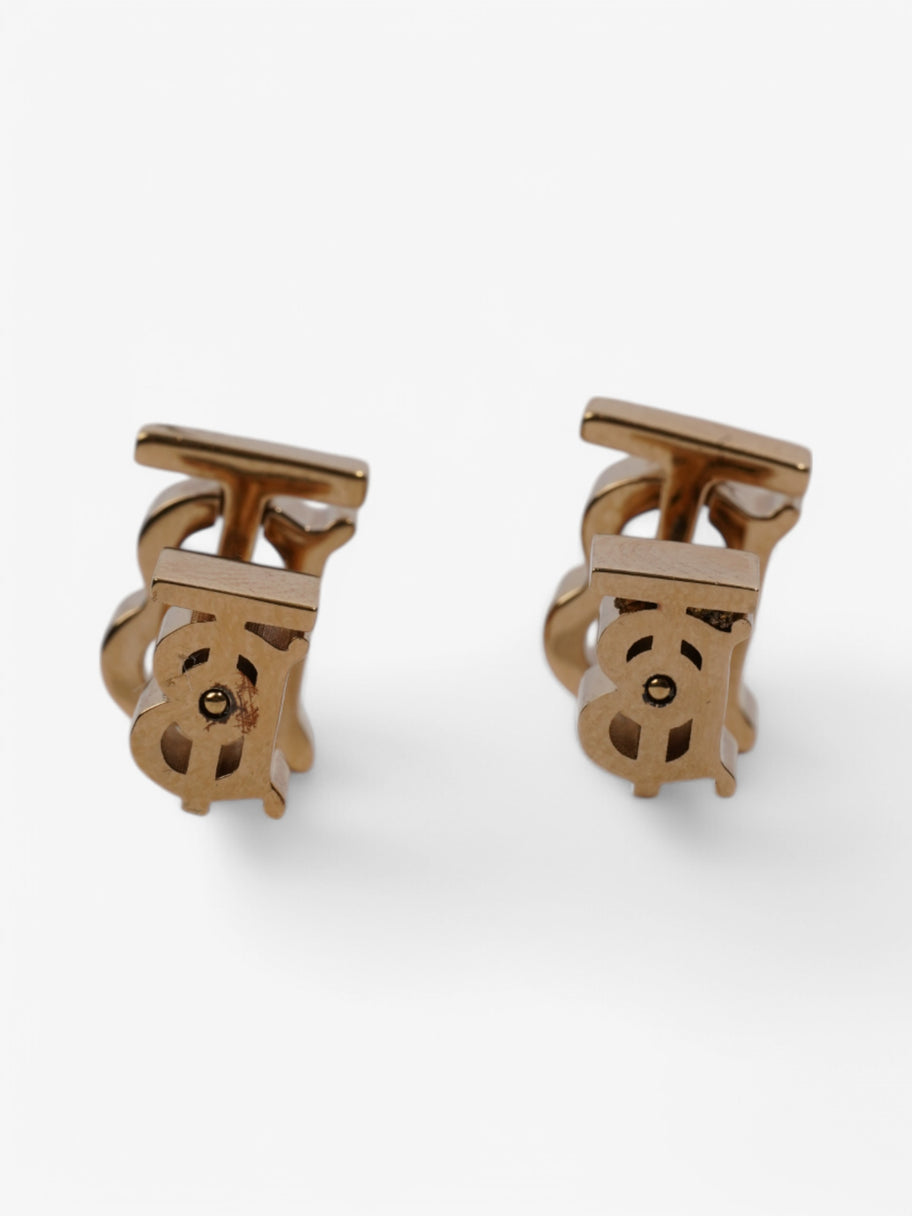 Burberry Monogram Motif Earrings Gold Gold Plated Image 5