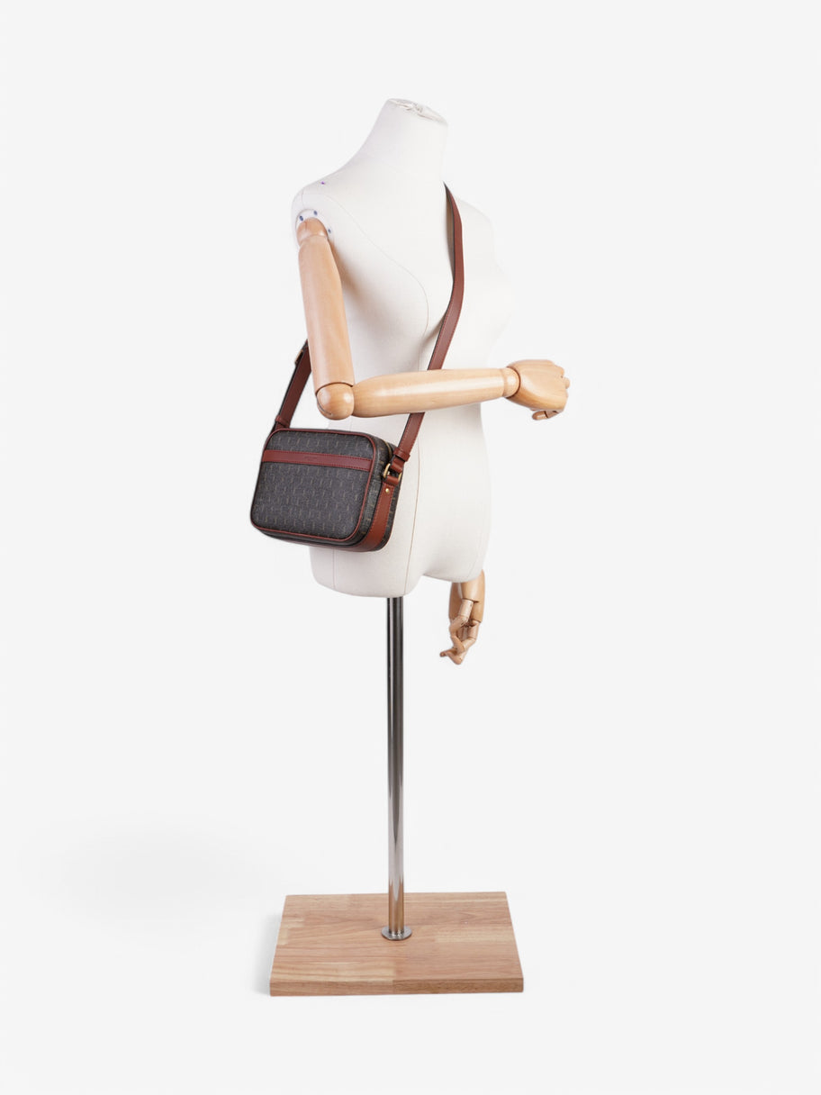 Saint Laurent Cassandre Black / Brown Coated Canvas Image 2