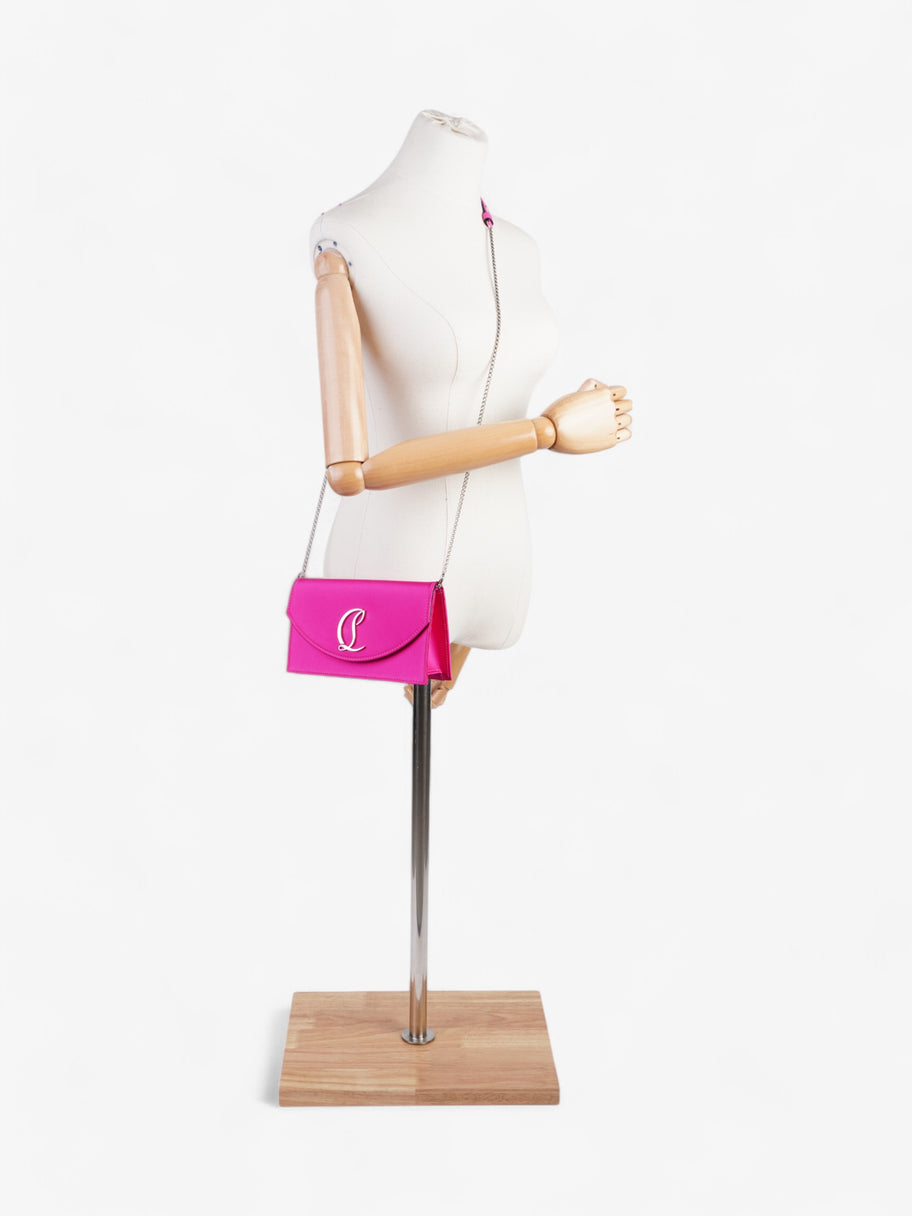 Christian Louboutin Loubi54 Neon Pink Satin Image 2