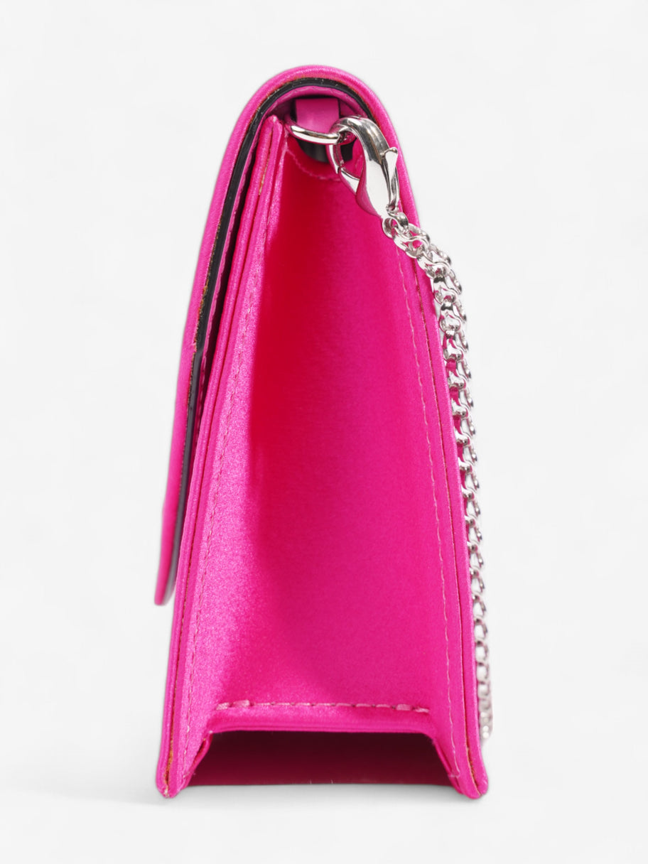 Christian Louboutin Loubi54 Neon Pink Satin Image 3