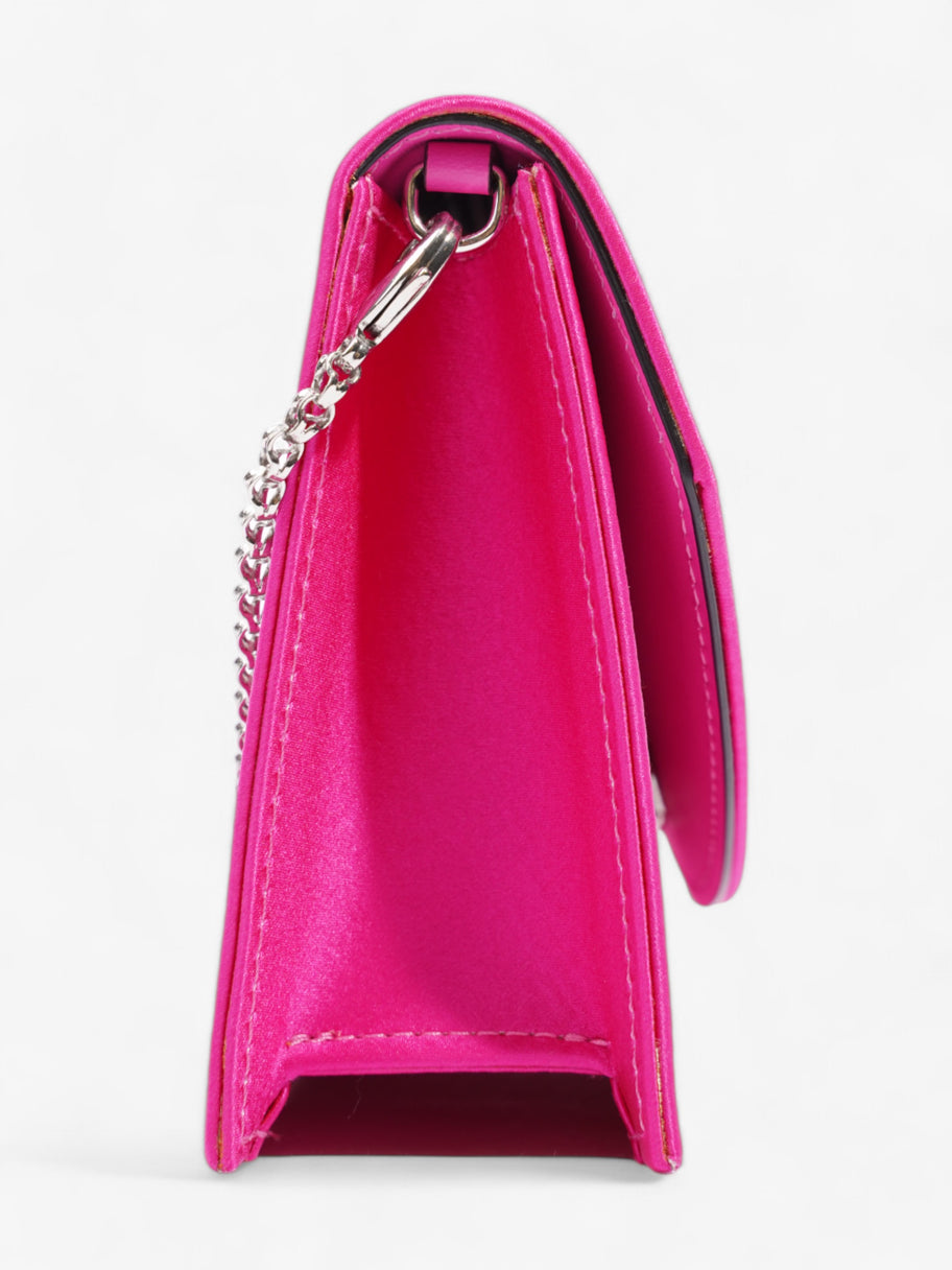 Christian Louboutin Loubi54 Neon Pink Satin Image 5