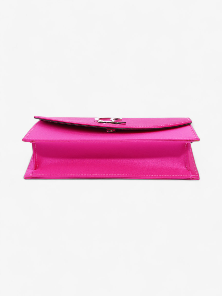 Christian Louboutin Loubi54 Neon Pink Satin Image 6