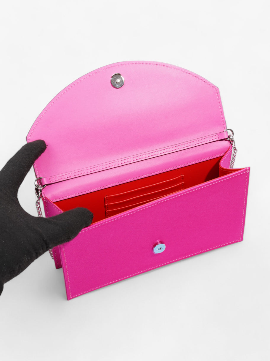 Christian Louboutin Loubi54 Neon Pink Satin Image 7
