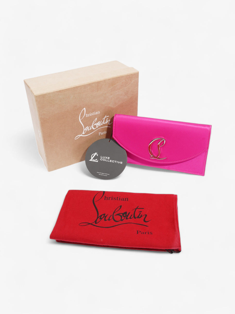 Christian Louboutin Loubi54 Neon Pink Satin Image 9