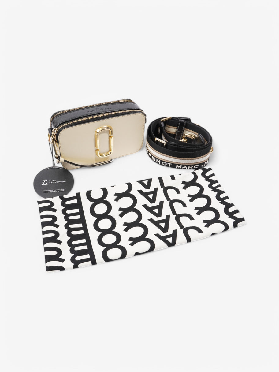 Marc Jacobs The Snapshot Cream / Black Leather Image 9
