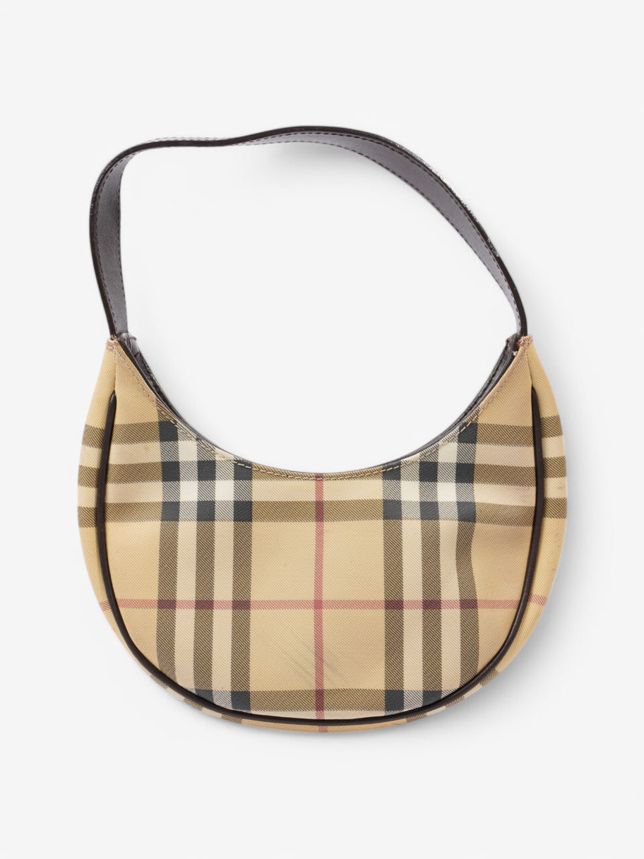 Burberry Hobo Shoulder Bag Nova Check Coated Canvas Image 4