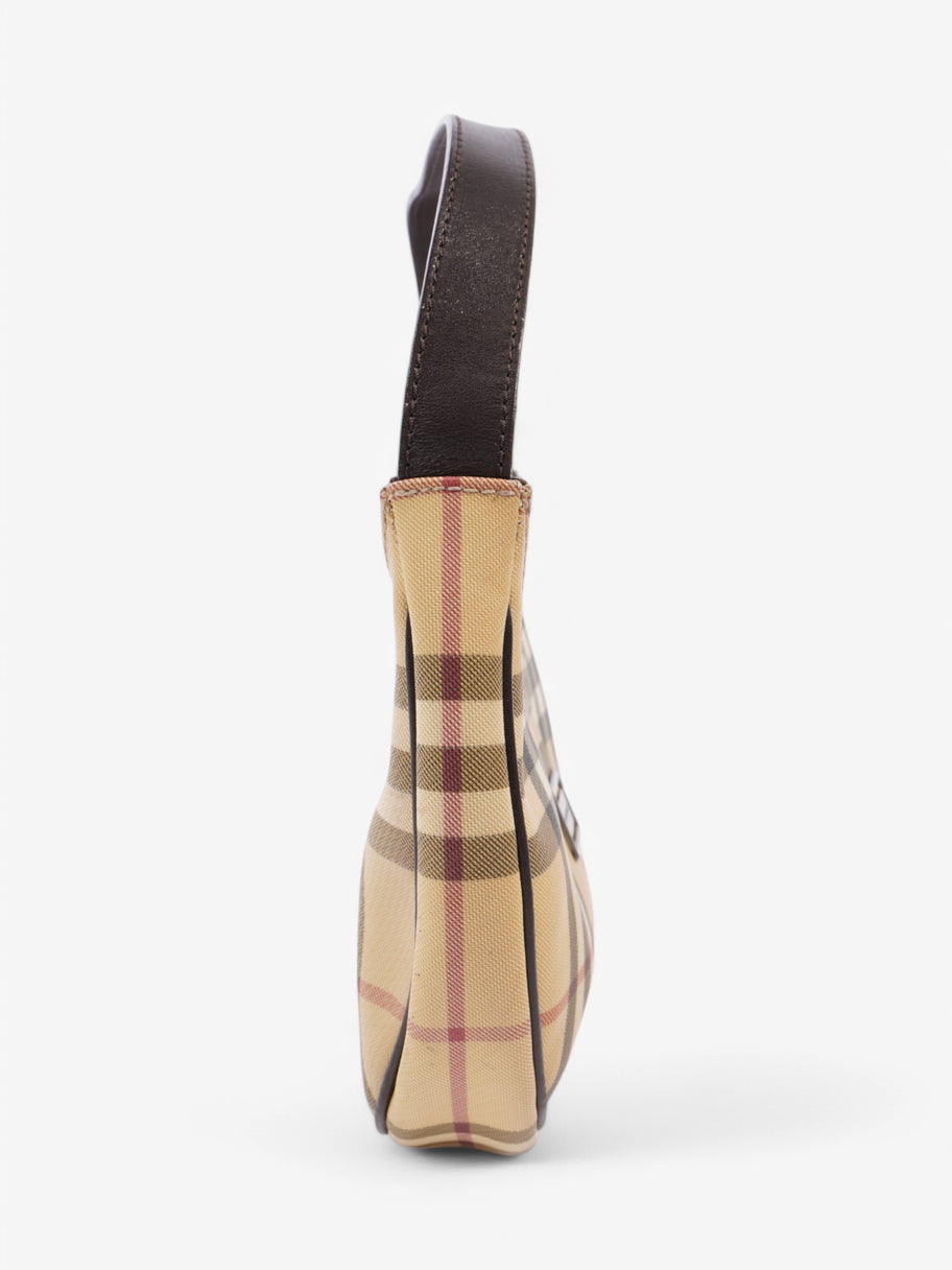 Burberry Hobo Shoulder Bag Nova Check Coated Canvas Image 5