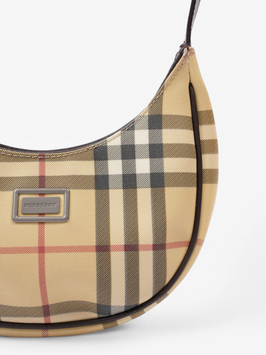 Burberry Hobo Shoulder Bag Nova Check Coated Canvas Image 7