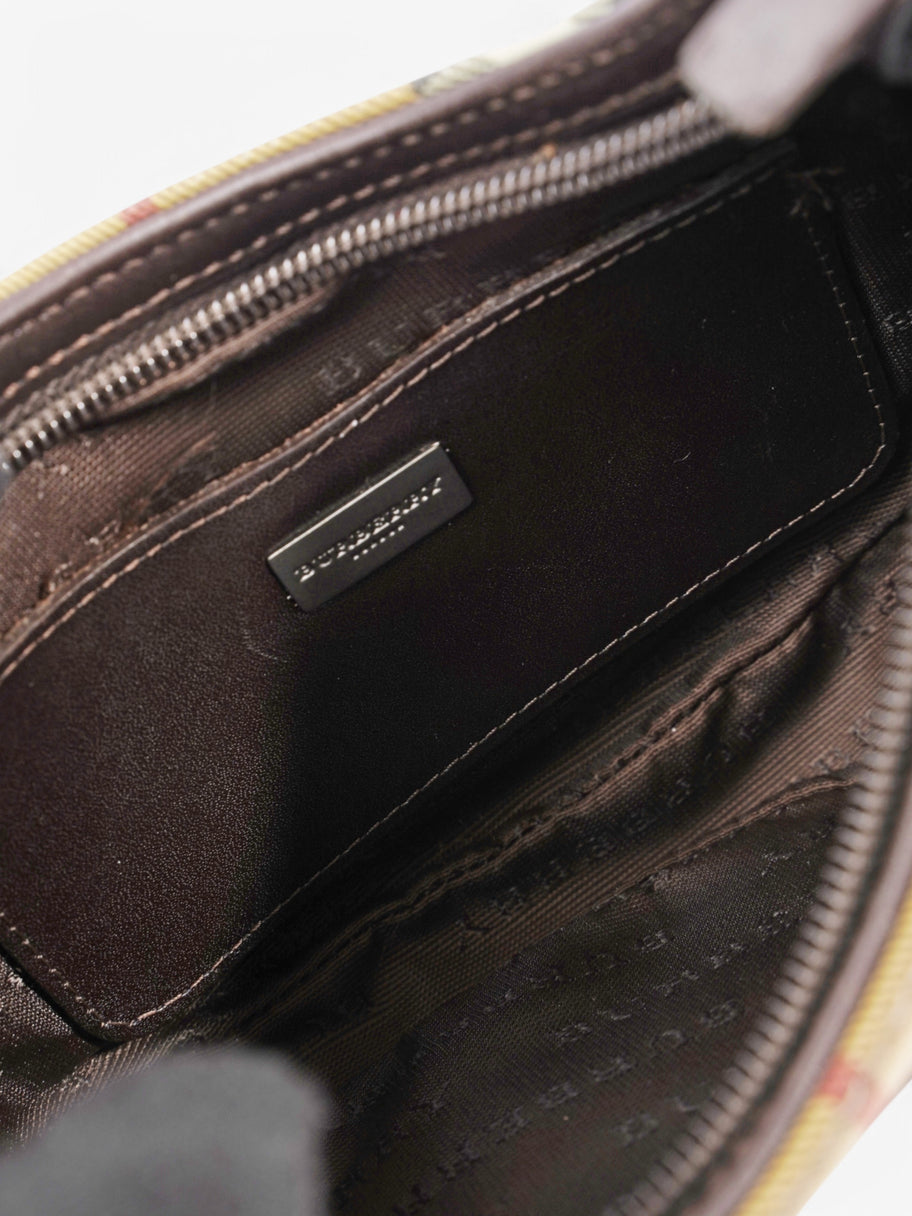 Burberry Hobo Shoulder Bag Nova Check Coated Canvas Image 8