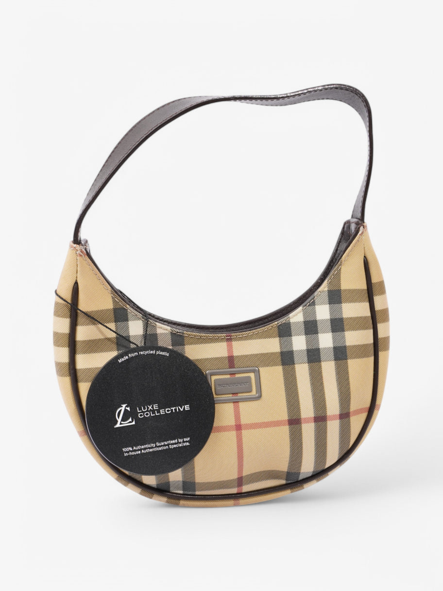Burberry Hobo Shoulder Bag Nova Check Coated Canvas Image 9