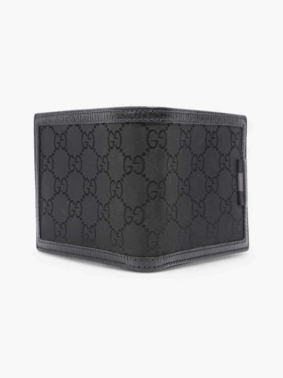 Gucci Bi-Fold Wallet Black Canvas Image 4