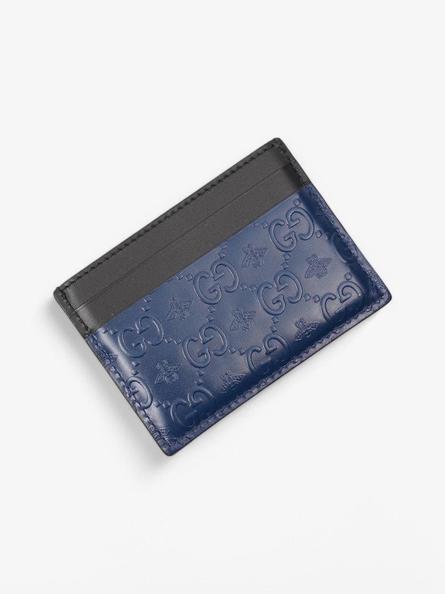 Gucci Card Holder Blue / Black Leather Image 3