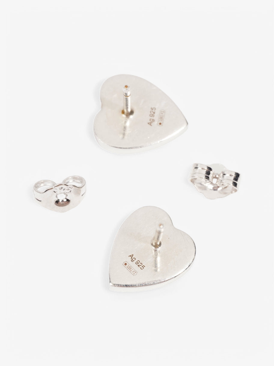 Gucci Heart Earrings Silver Silver Sterling Image 3