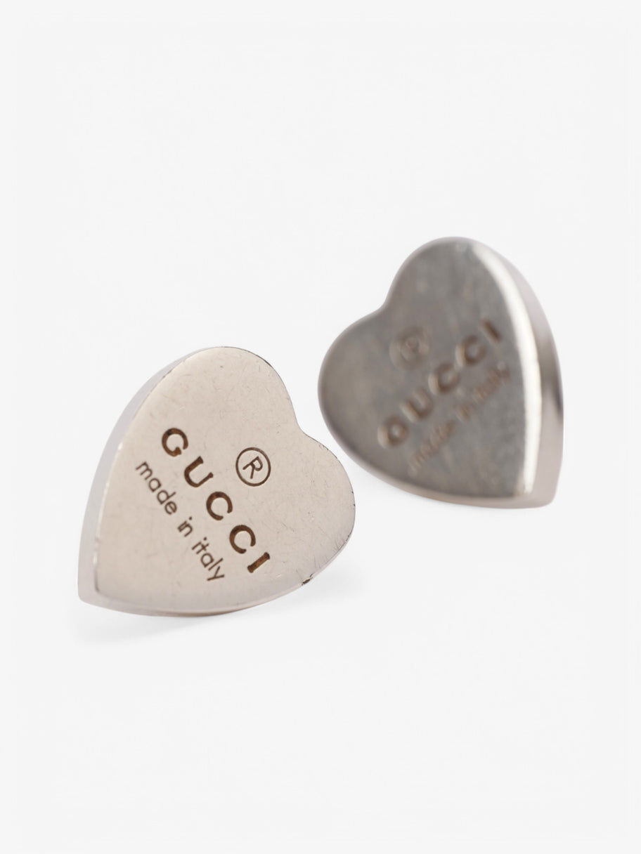 Gucci Heart Earrings Silver Silver Sterling Image 4