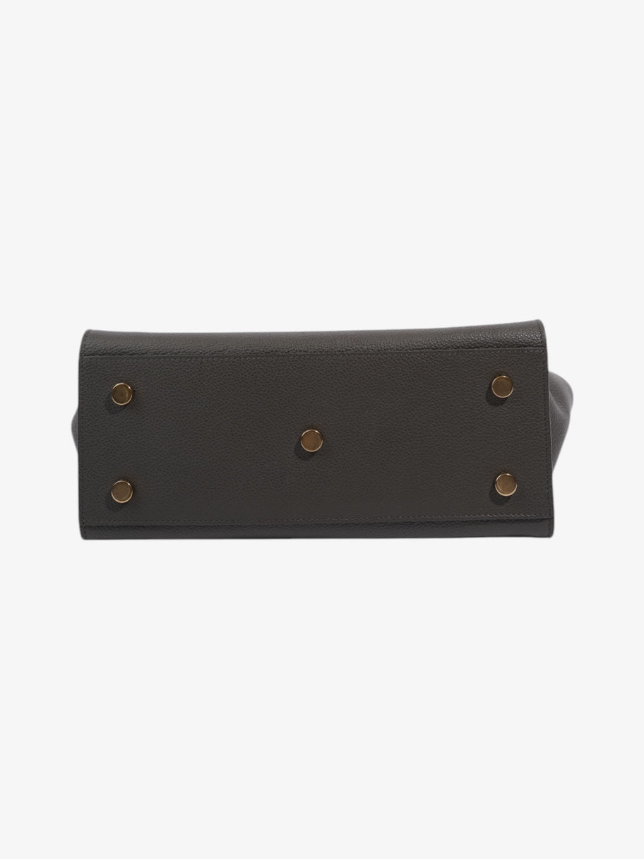 Saint Laurent Downtown Cabas Satchel Grey Leather Image 6