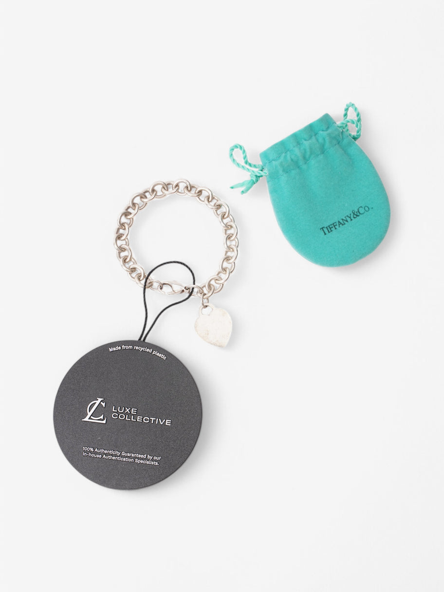 Tiffany and Co Heart Tag Bracelet Silver Silver Sterling Image 4
